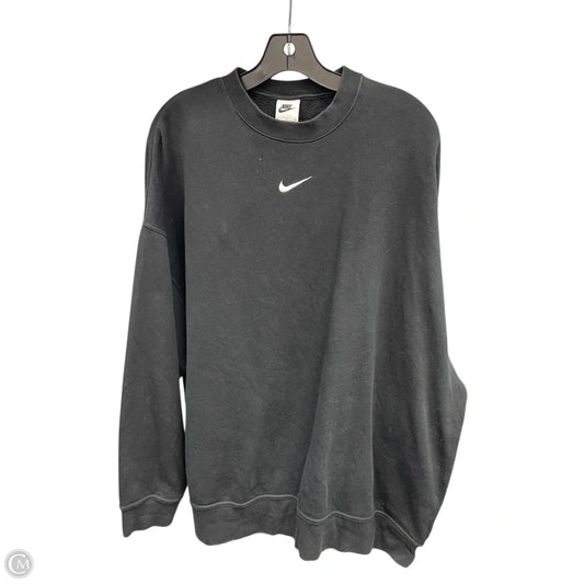 Sweatshirt Crewneck By Nike Apparel In Black, Size: S