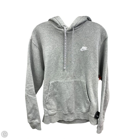 Sweatshirt Hoodie By Nike Apparel In Grey, Size: M