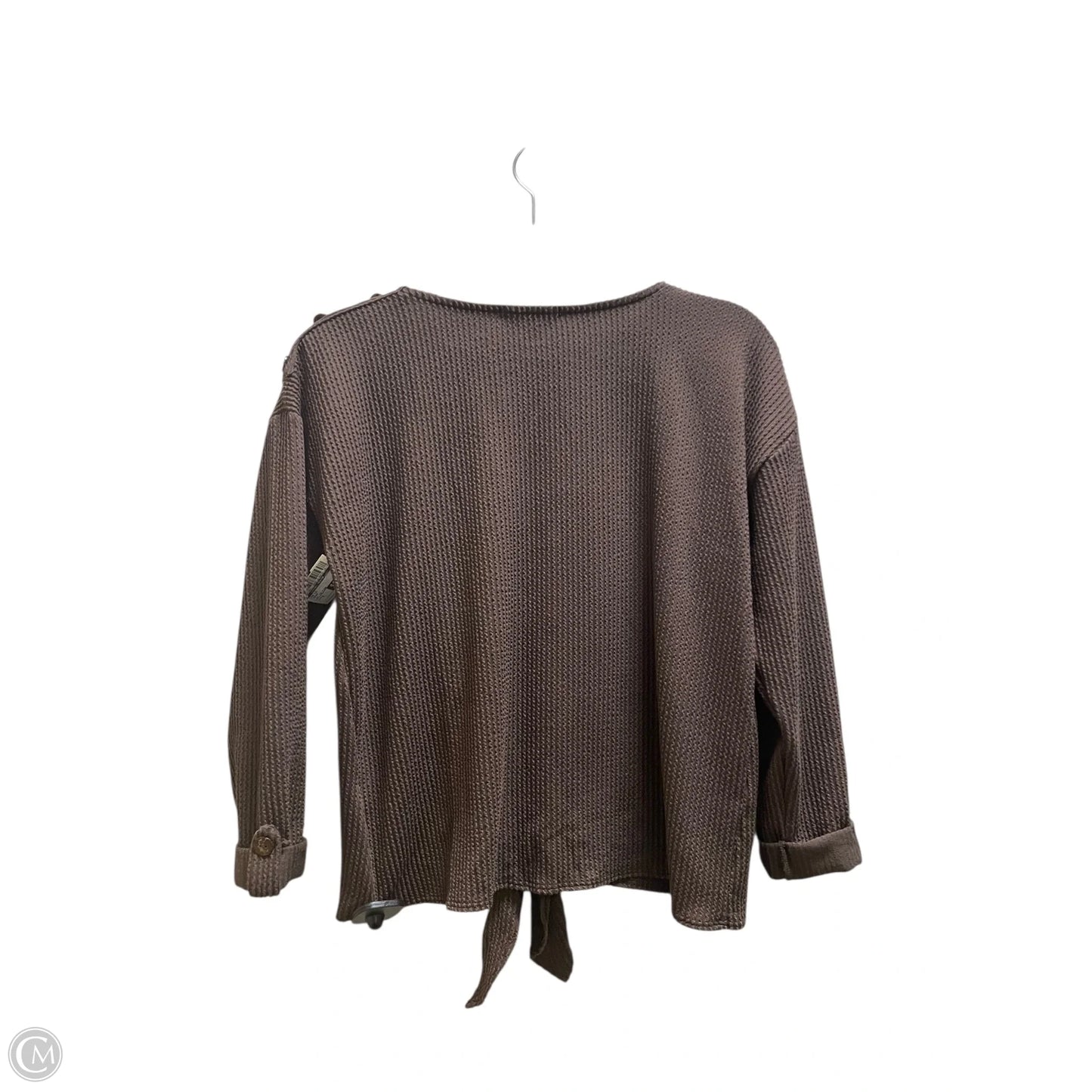 Top Long Sleeve By Clothes Mentor In Brown, Size: S