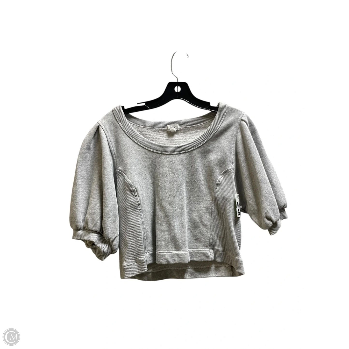Top Short Sleeve By Aerie In Grey, Size: S