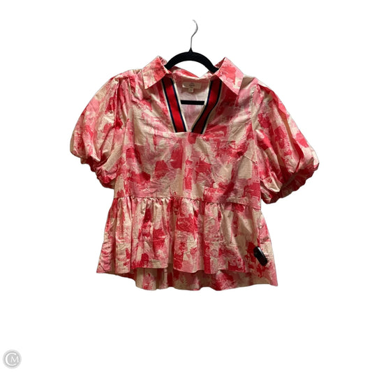 Top Short Sleeve By Entro In Pink, Size: M