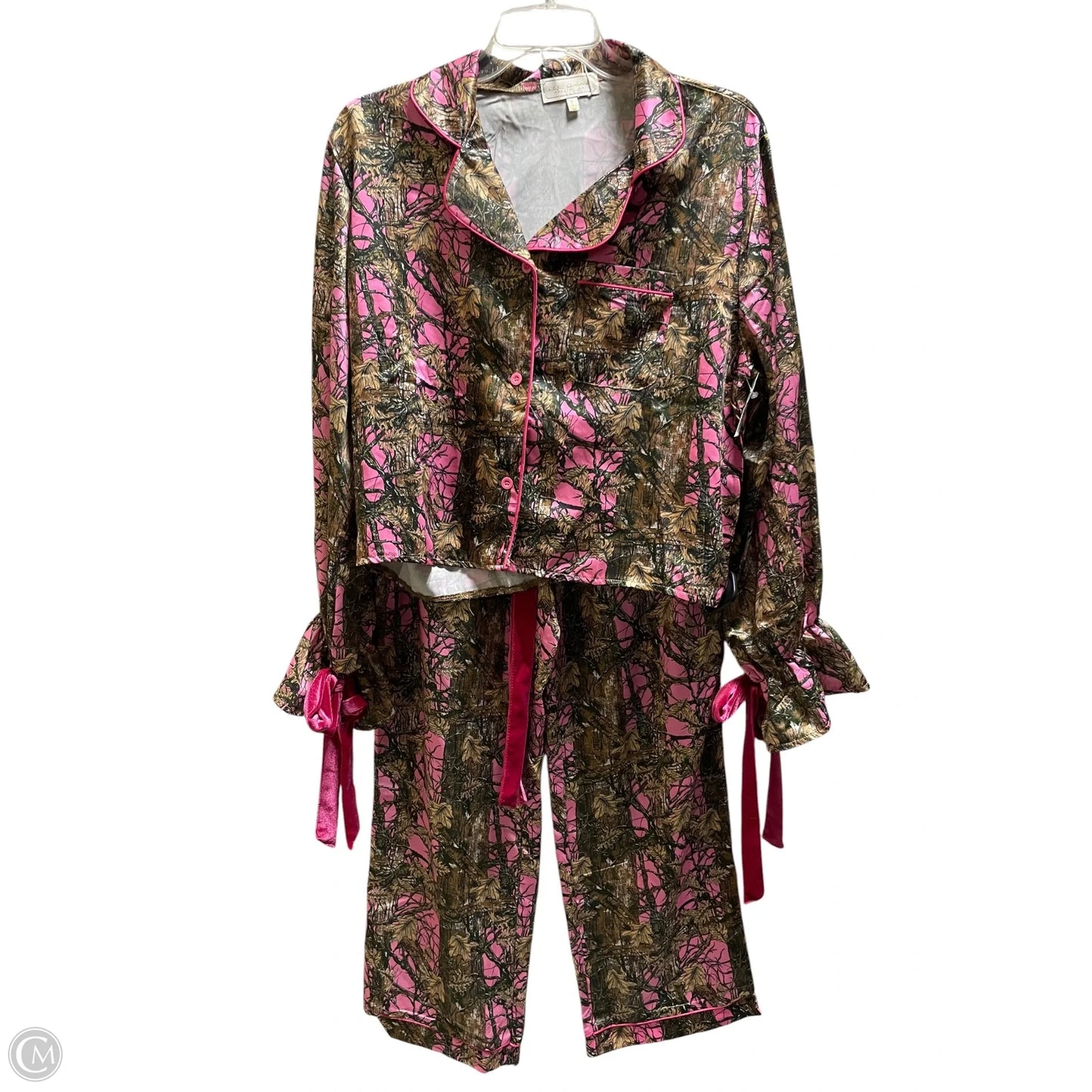 Pajamas 2pc By Simply Southern In Camouflage Print, Size: L