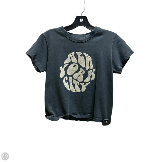 Top Short Sleeve By John Galt In Grey, Size: S
