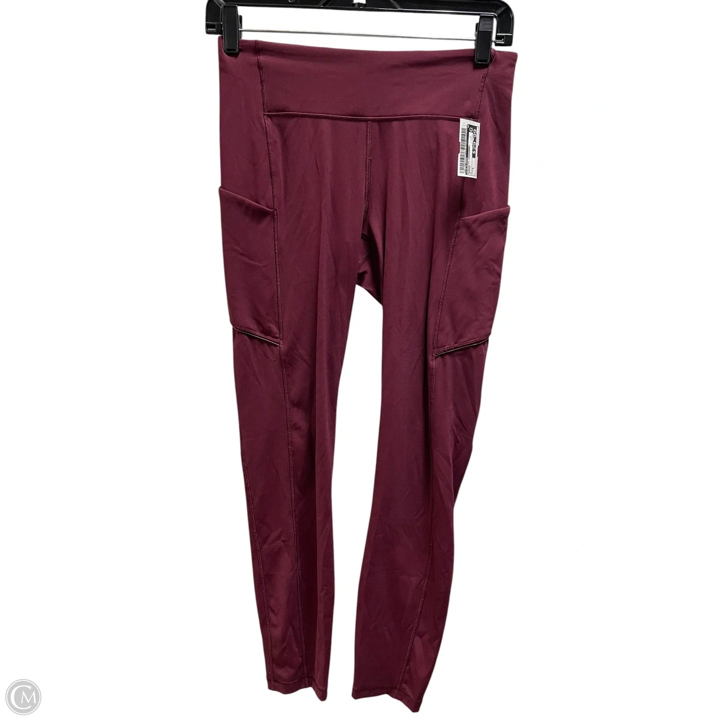 Athletic Leggings By Lululemon In Maroon, Size: 6