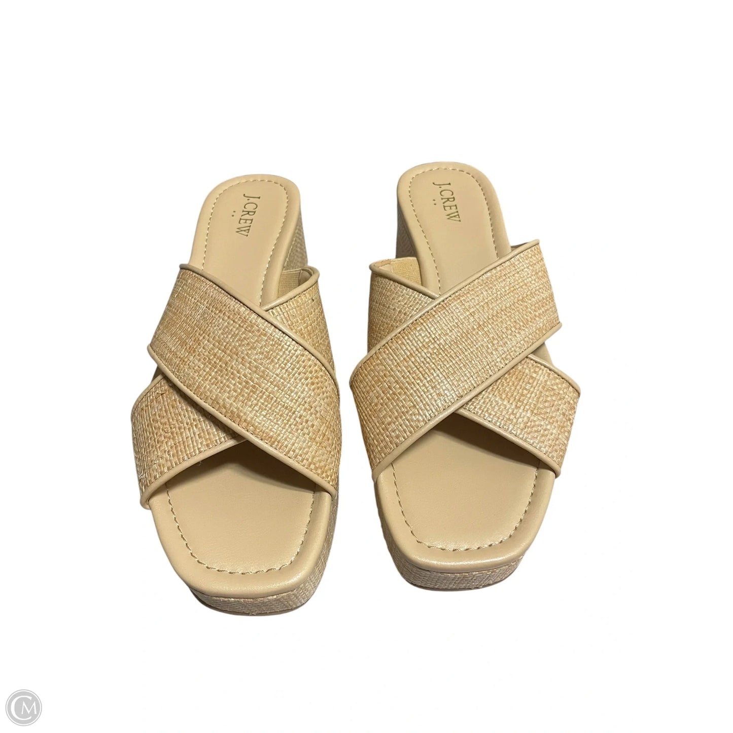 Sandals Heels Block By J. Crew In Brown, Size: 10