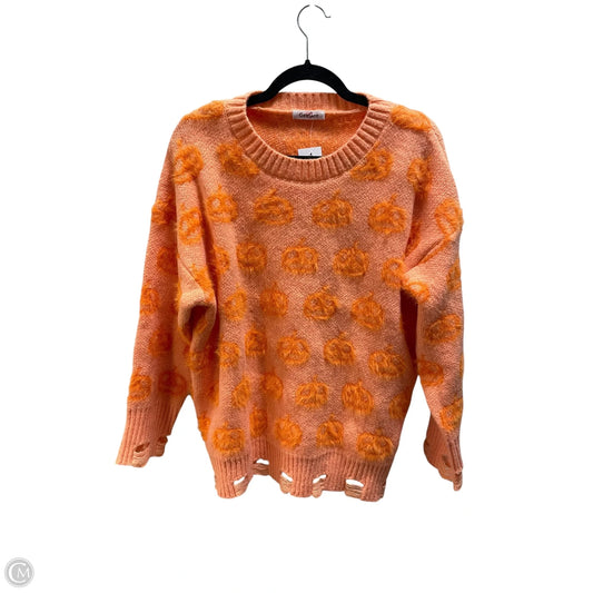 Sweater By Geegee In Orange, Size: M