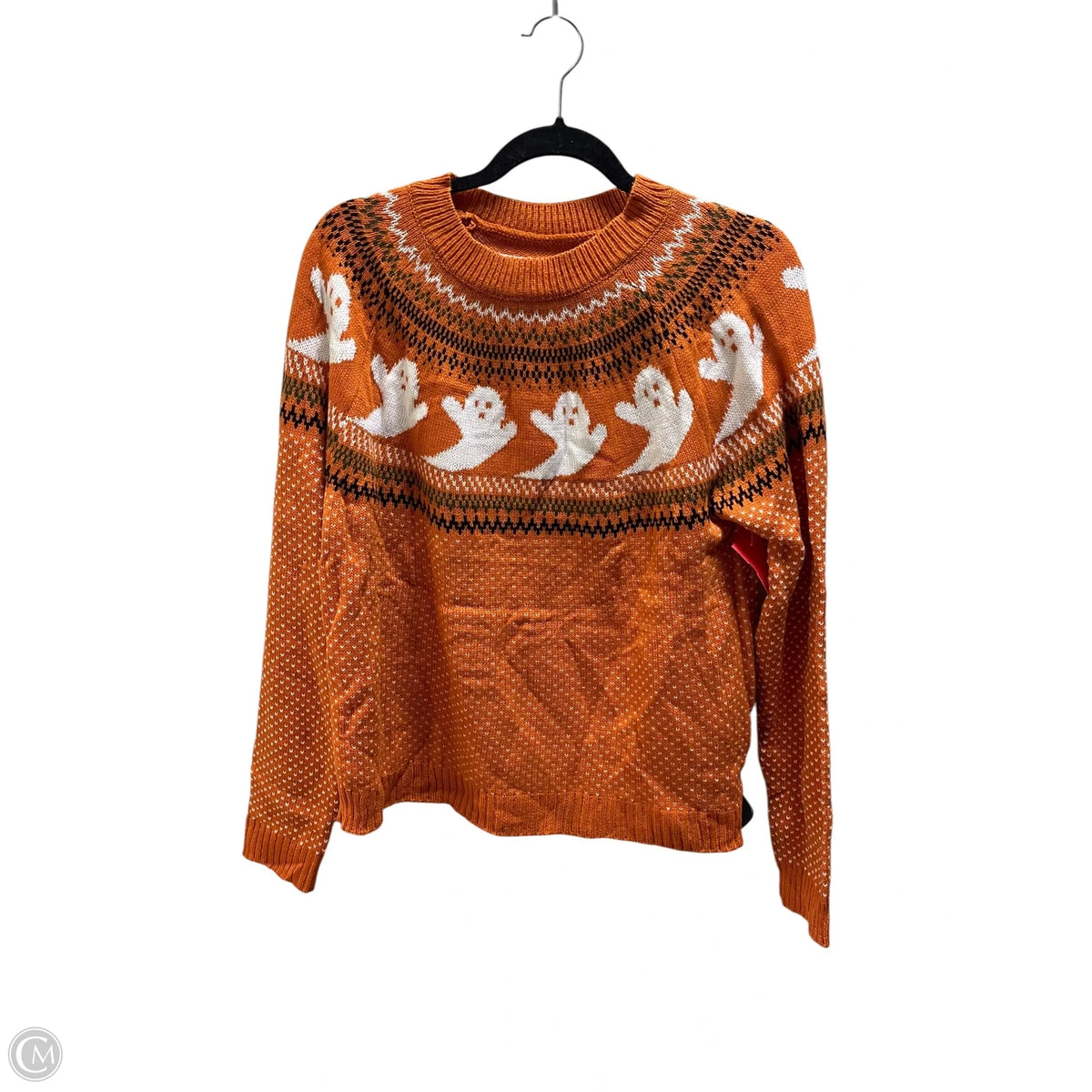Sweater By Chic In Orange, Size: M