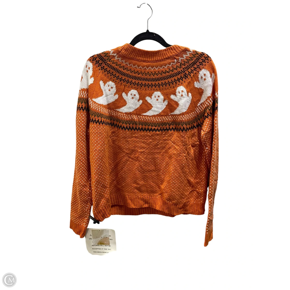 Sweater By Chic In Orange, Size: M