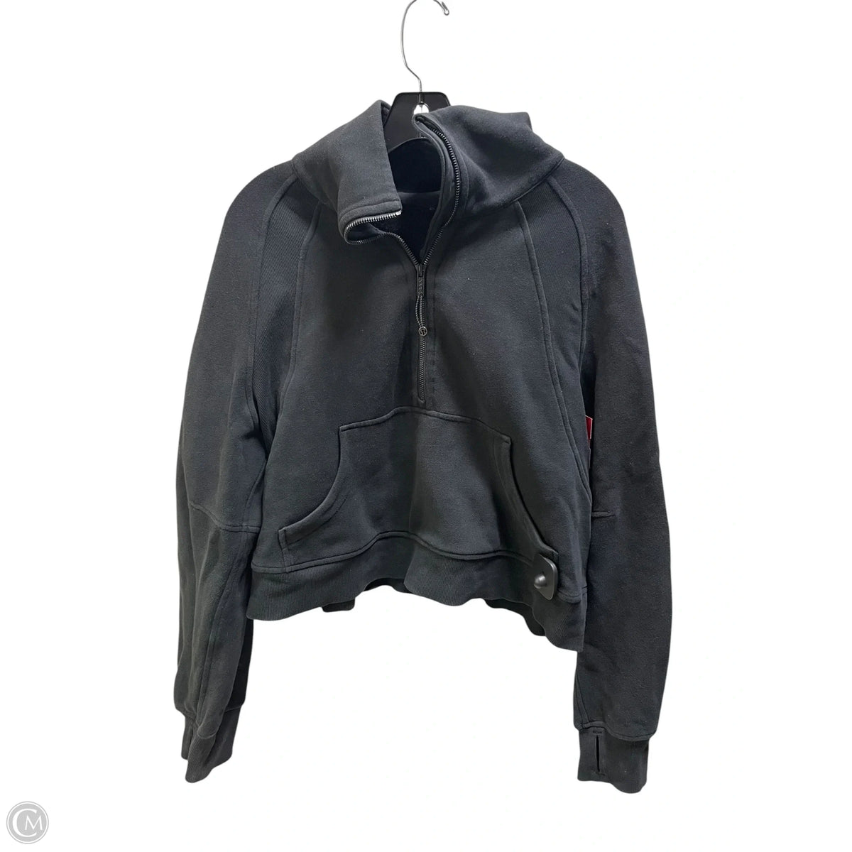 Athletic Jacket By Lululemon In Black, Size: M