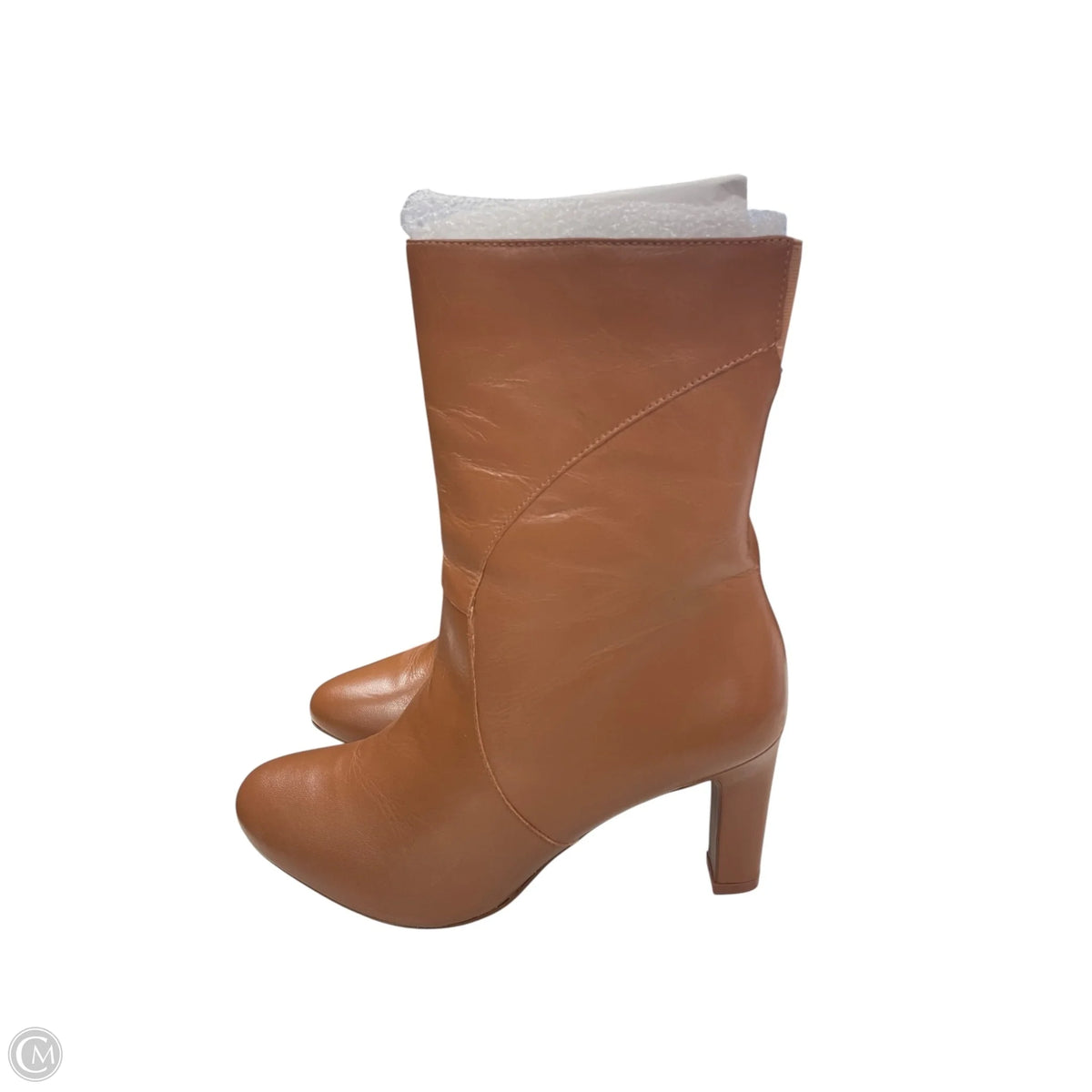 Boots Ankle Heels By Naturalizer In Brown, Size: 9.5