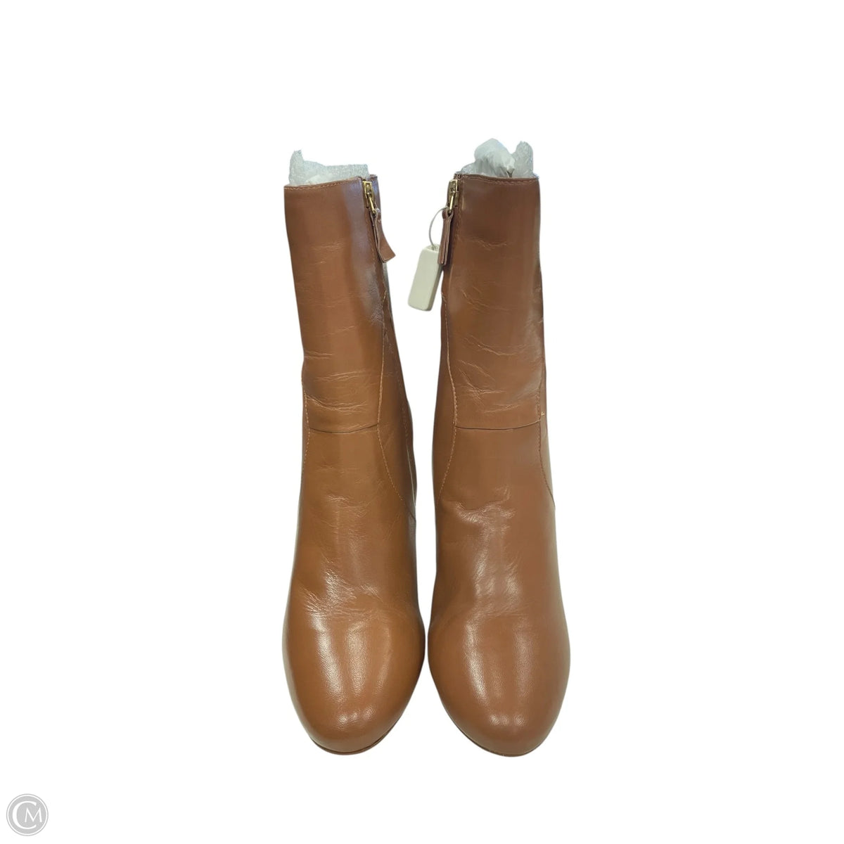 Boots Ankle Heels By Naturalizer In Brown, Size: 9.5