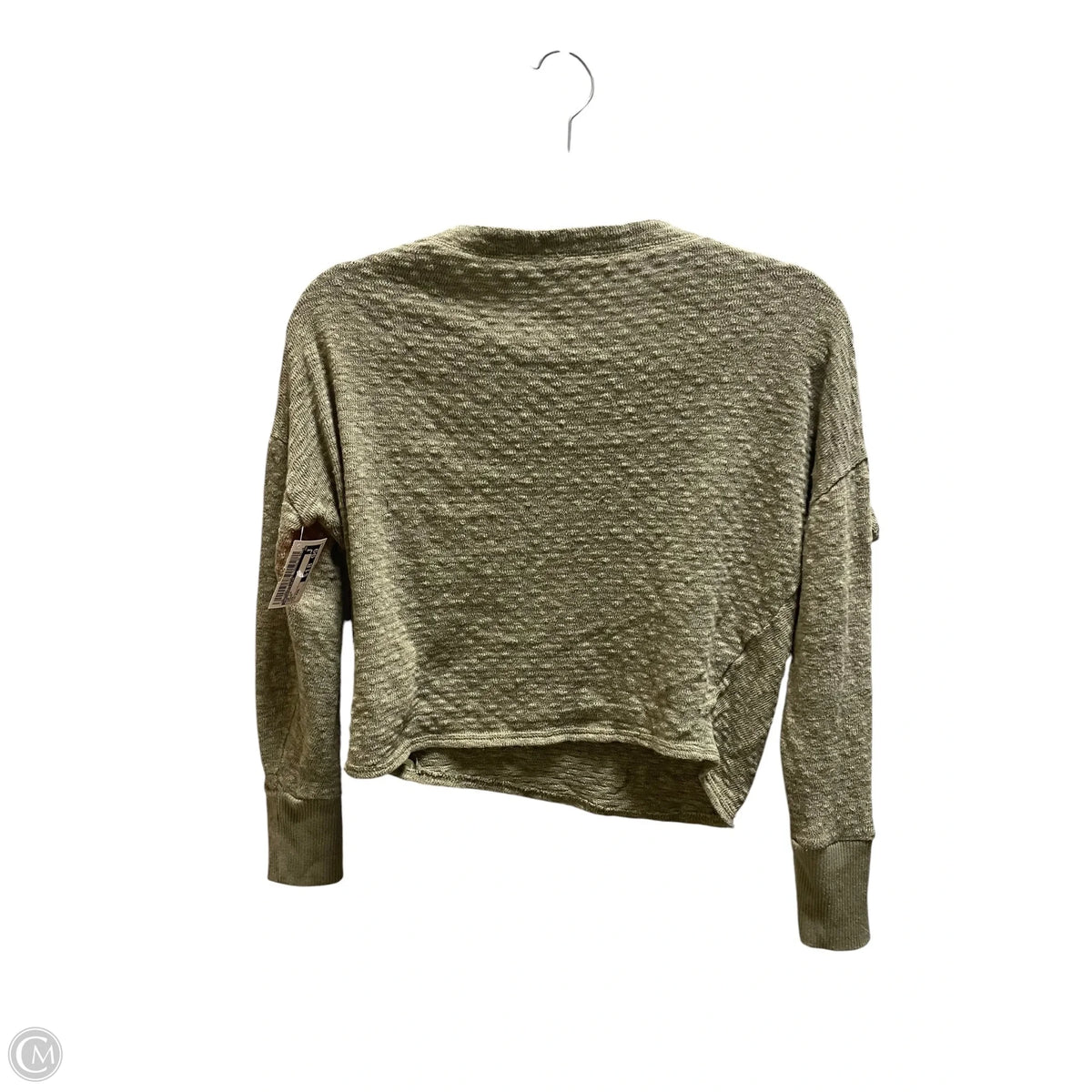 Top Long Sleeve By Anthropologie In Green, Size: Xxs