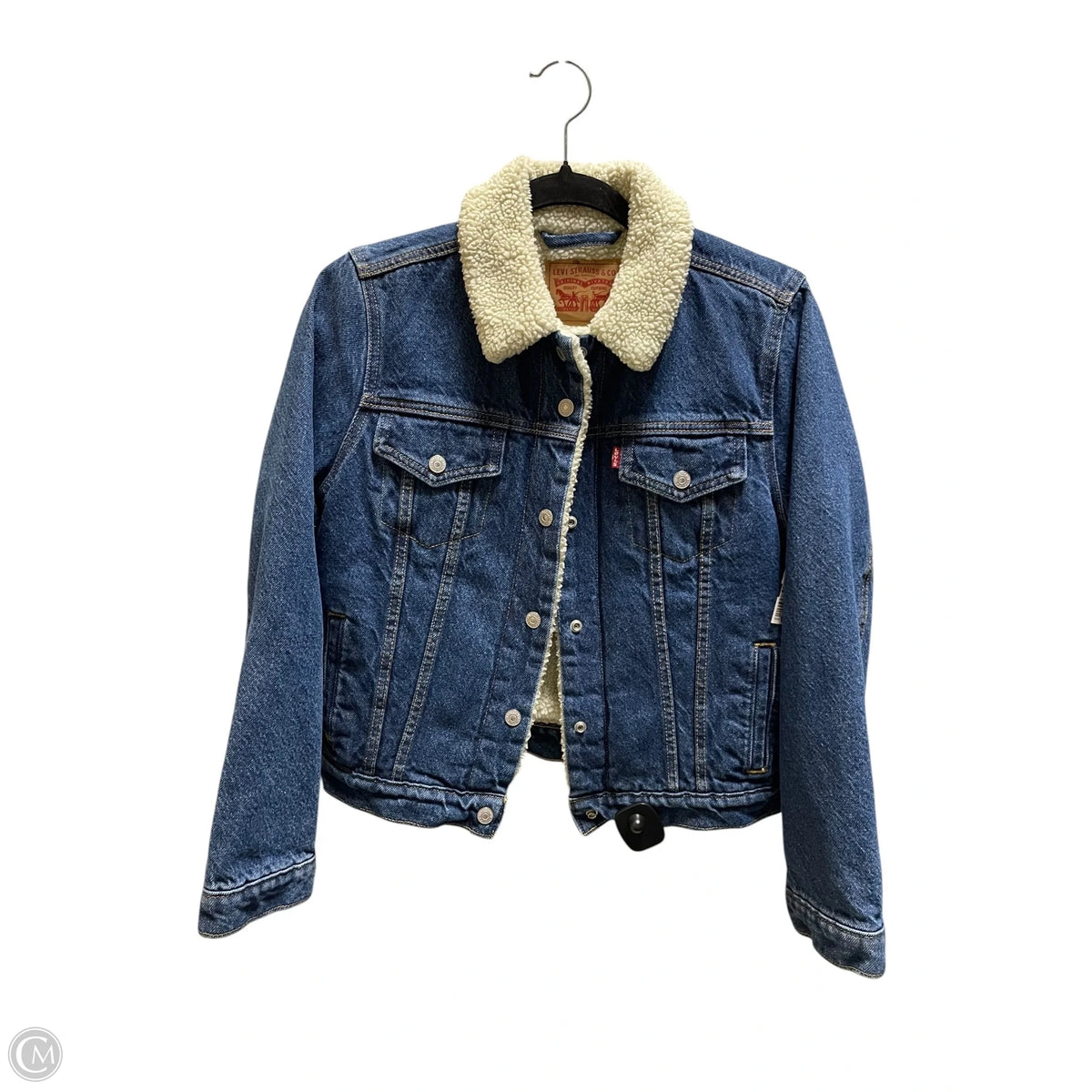 Coat Other By Levis In Blue Denim, Size: S