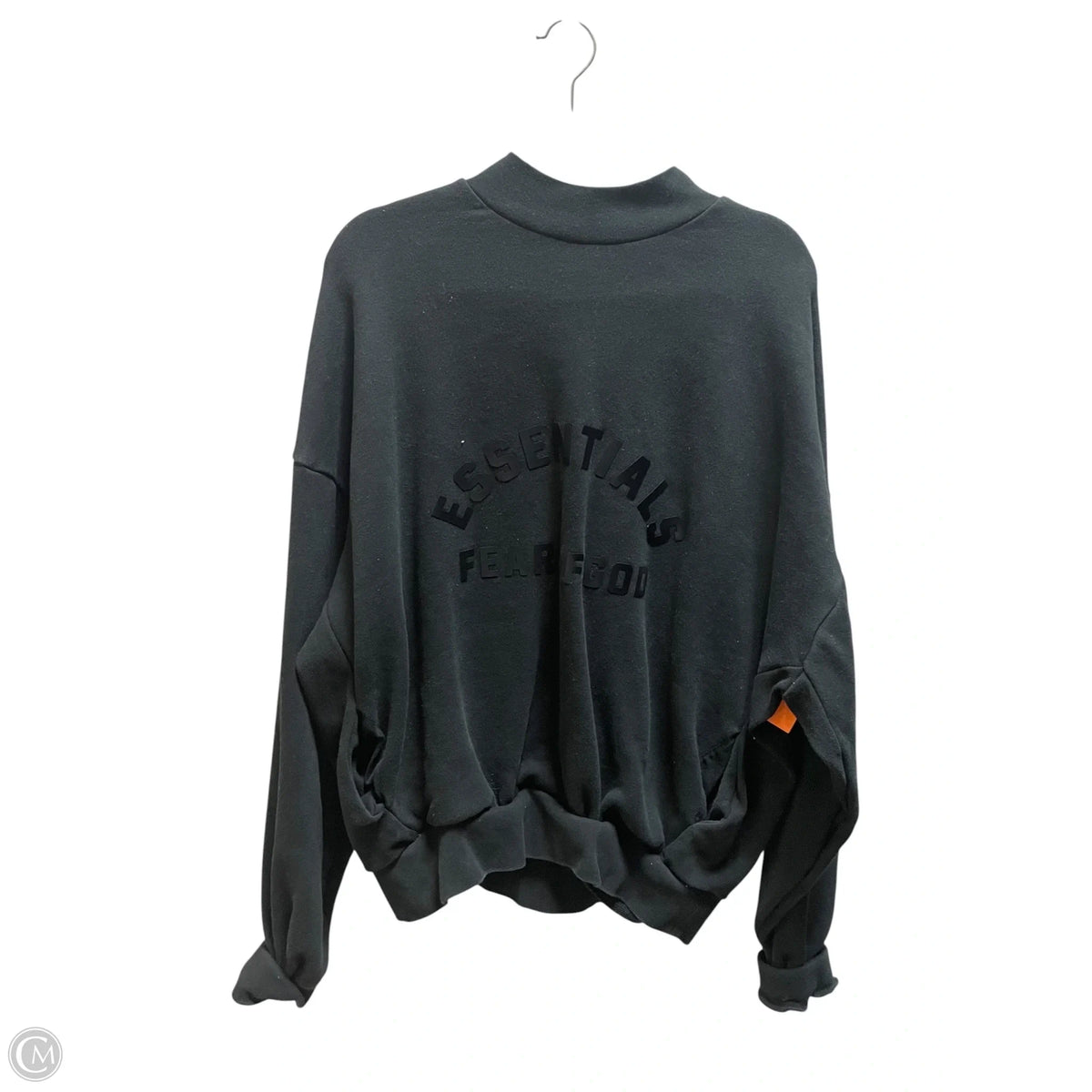Sweatshirt Crewneck By Essentials In Black, Size: M