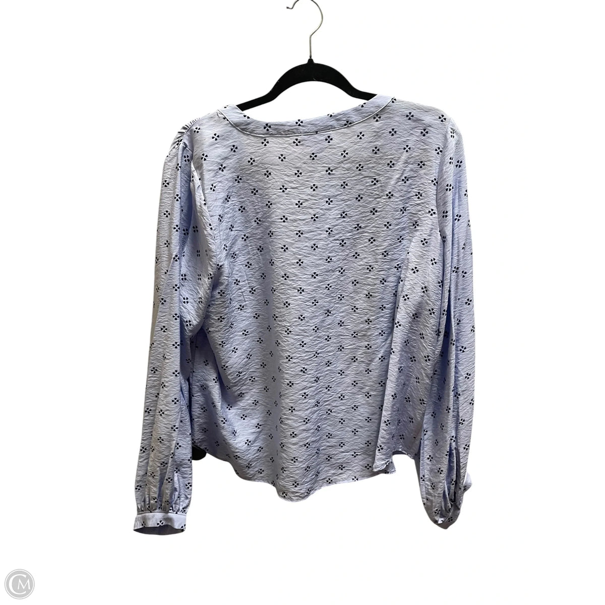 Top Long Sleeve By Liz Claiborne In Blue, Size: L