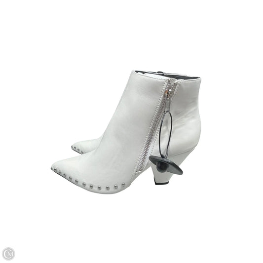 Boots Ankle Heels By Wild Diva In White, Size: 9