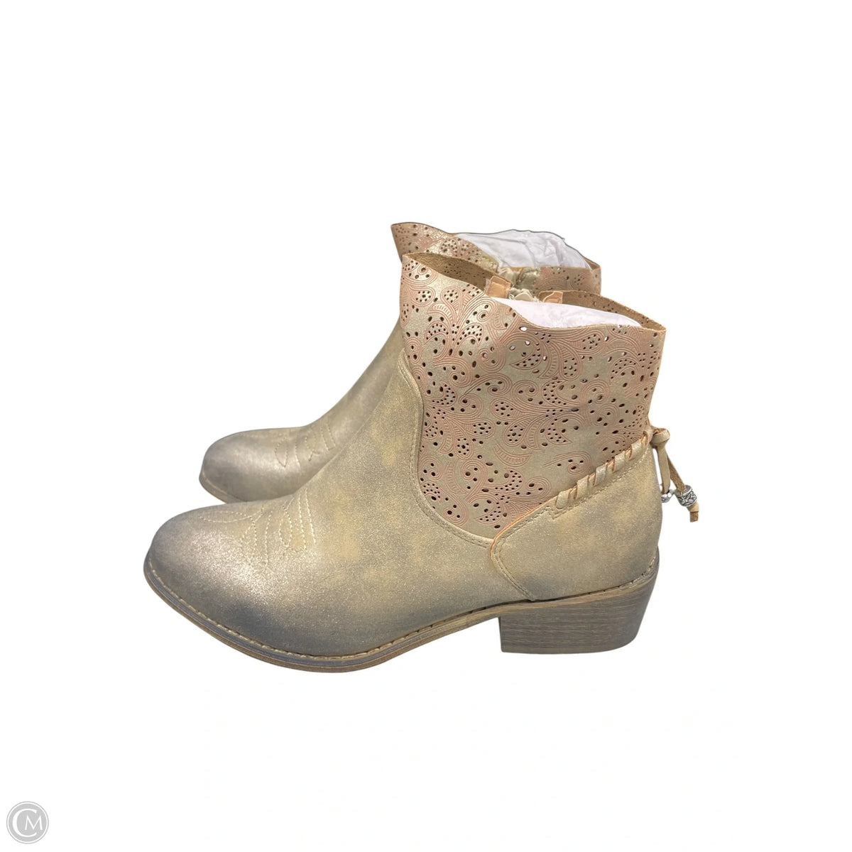 Boots Ankle Flats By Corkys In Beige, Size: 9