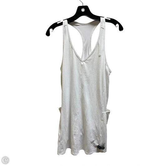 Athletic Dress By Lululemon In White, Size: M