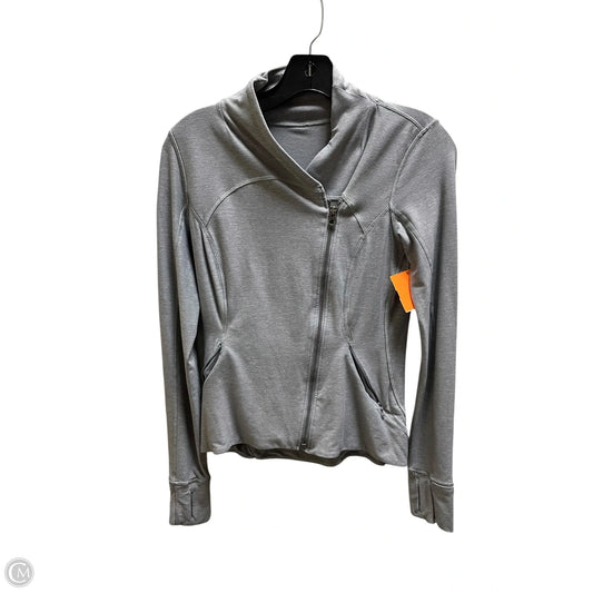 Athletic Jacket By Lululemon In Grey, Size: S