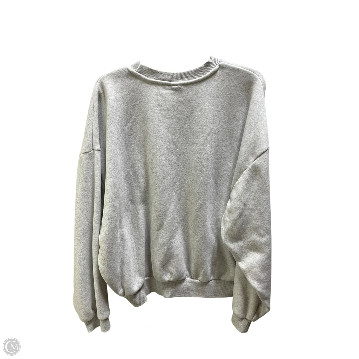 Sweatshirt Crewneck By Clothes Mentor In Grey, Size: L