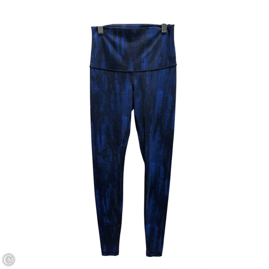 Athletic Leggings By Lululemon In Blue, Size: 4