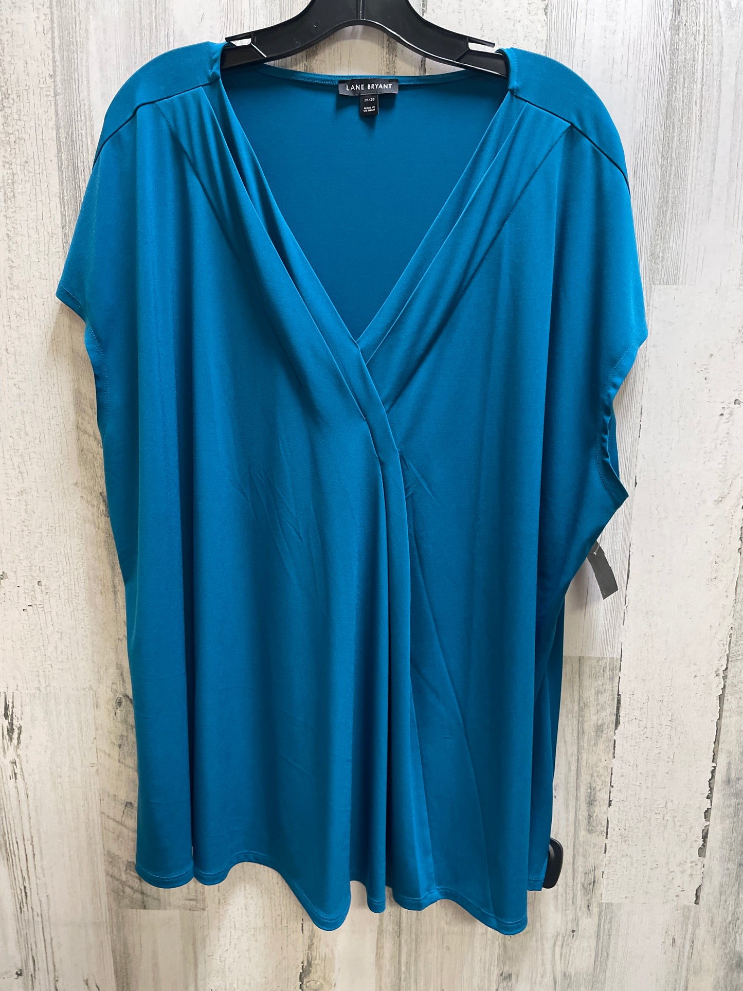 Top Short Sleeve By Lane Bryant In Blue, Size: 4x