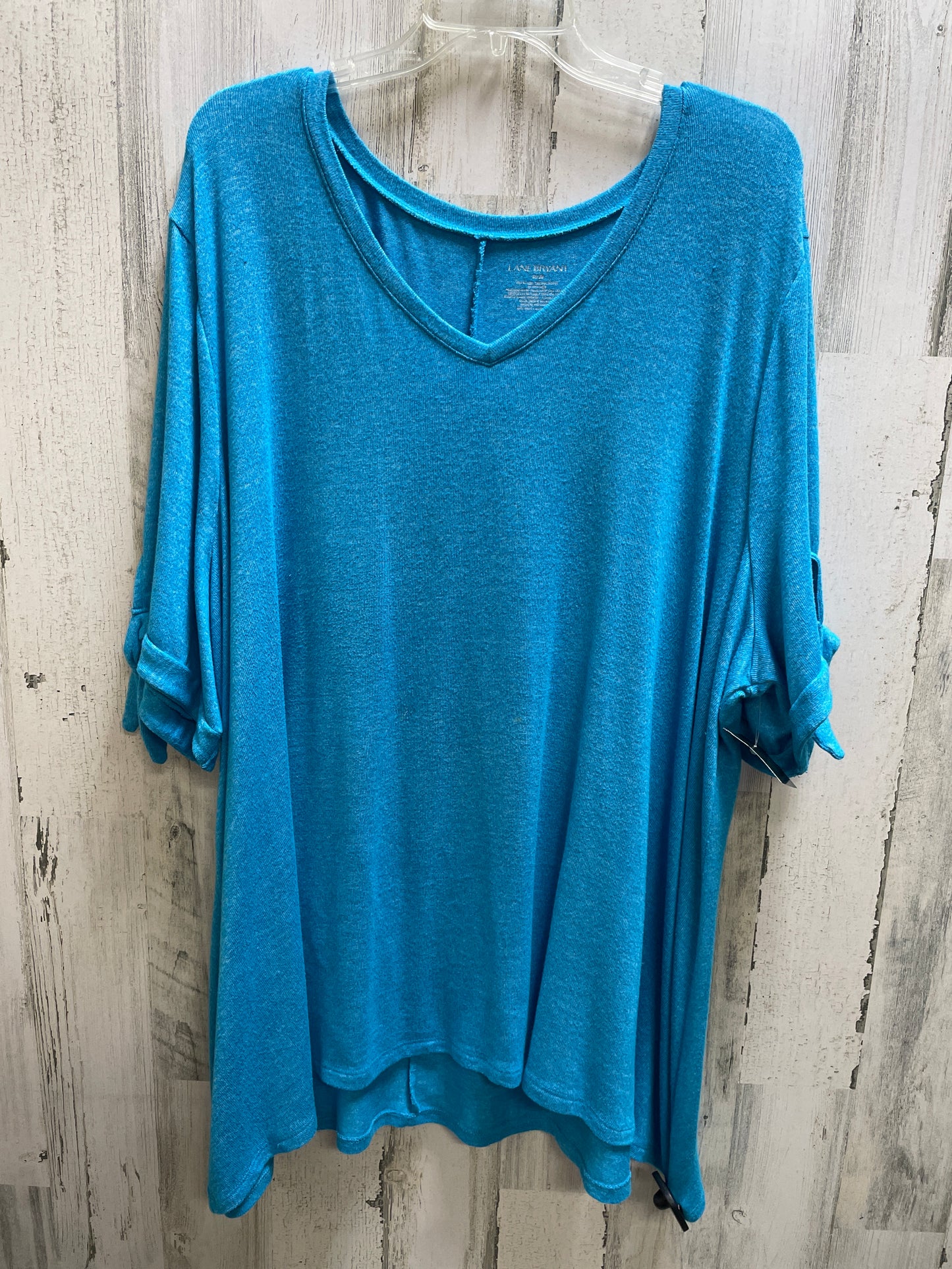 Top Short Sleeve By Lane Bryant In Blue, Size: 4x