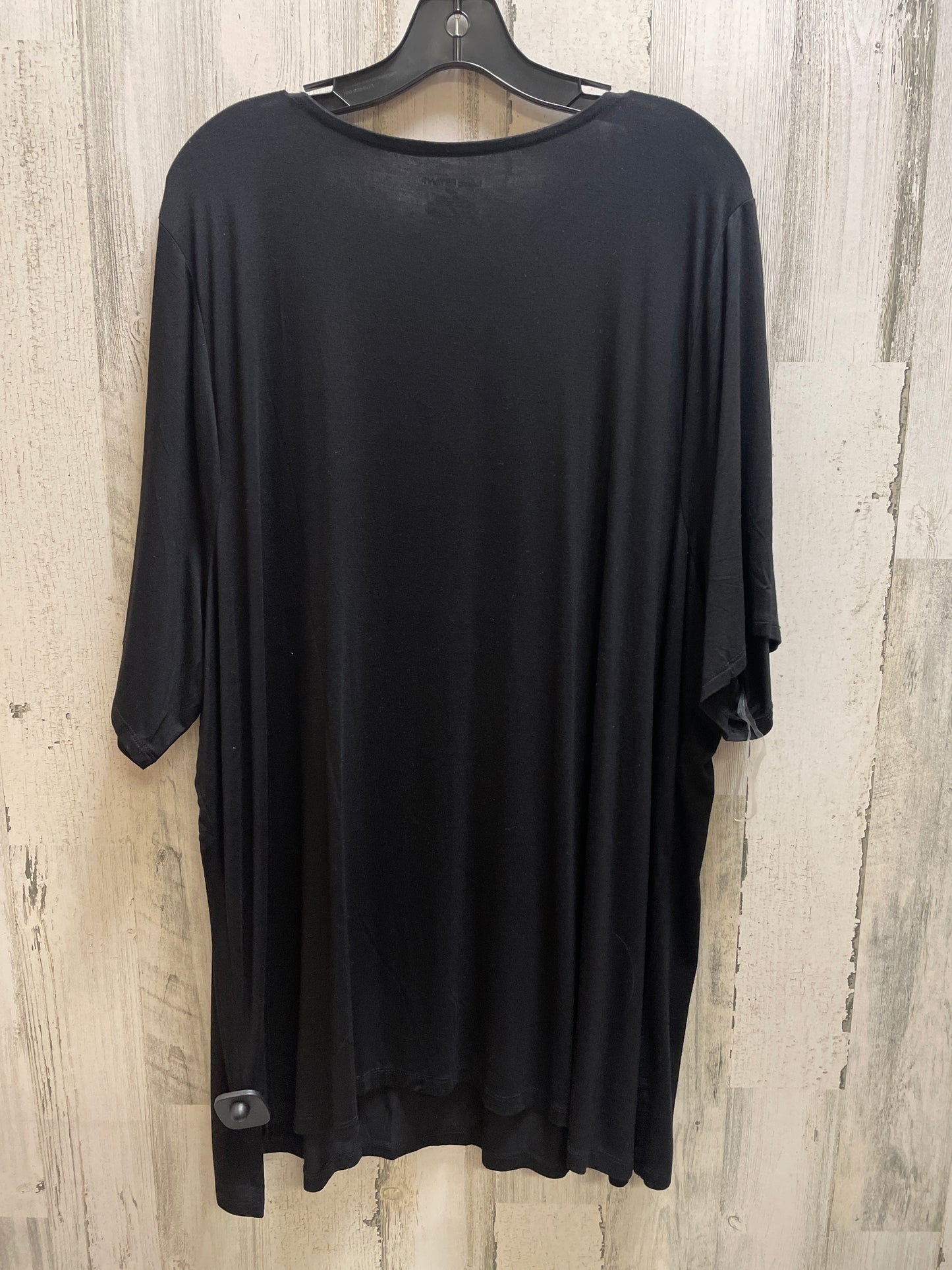 Top Short Sleeve By Lane Bryant In Black, Size: 3x