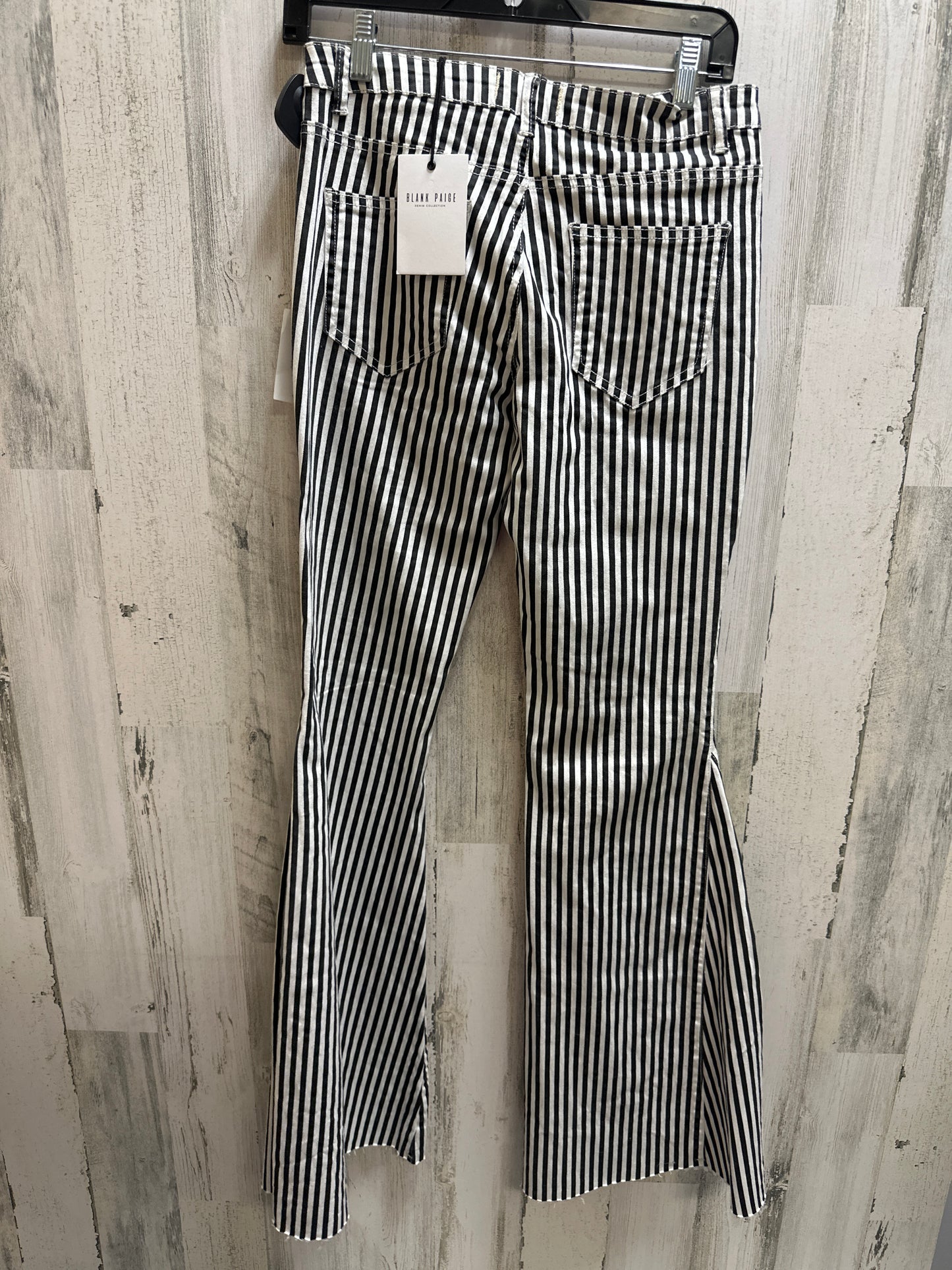 Striped Pattern Jeans Flared Clothes Mentor, Size L