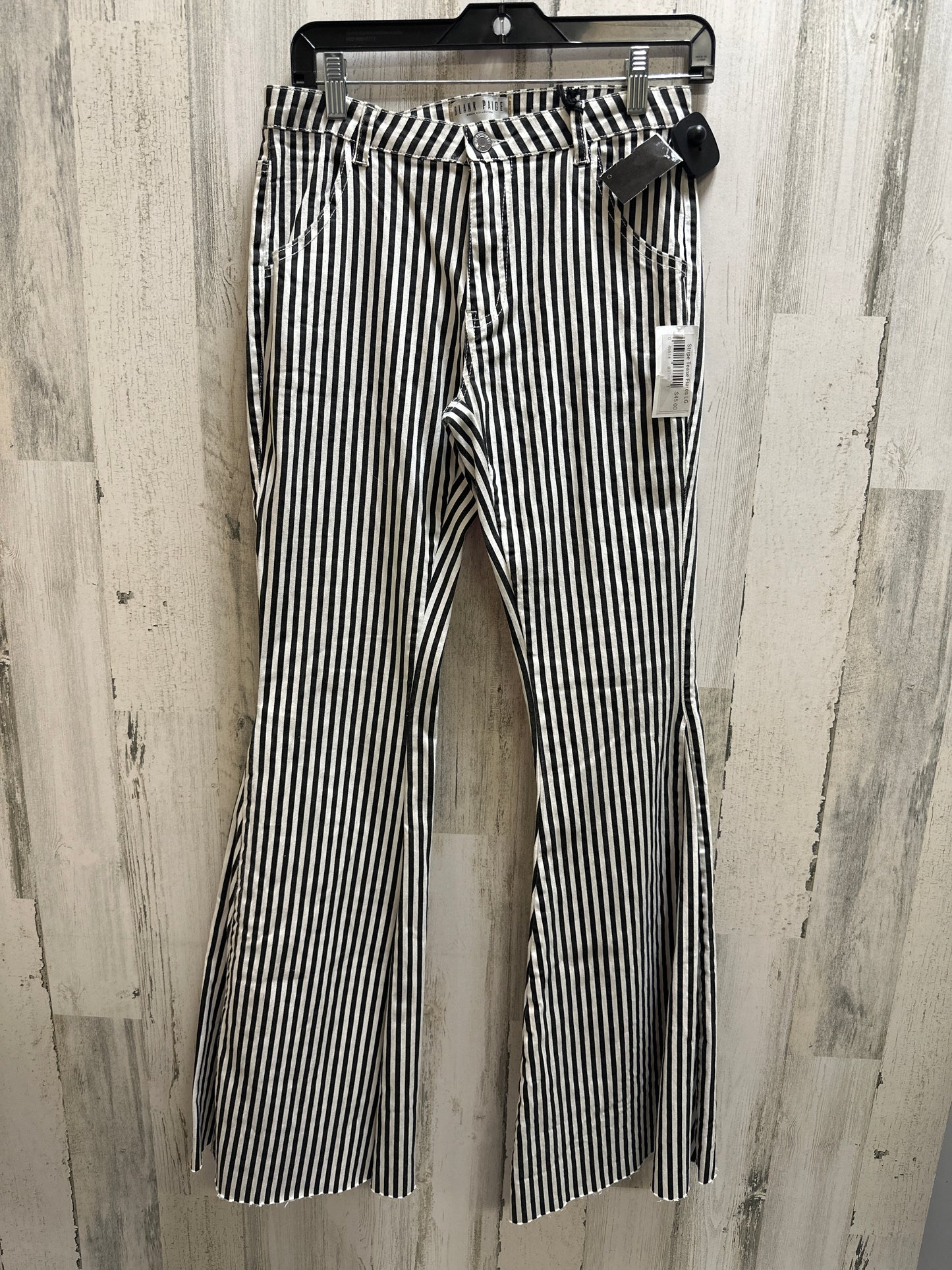 Striped Pattern Jeans Flared Clothes Mentor, Size L