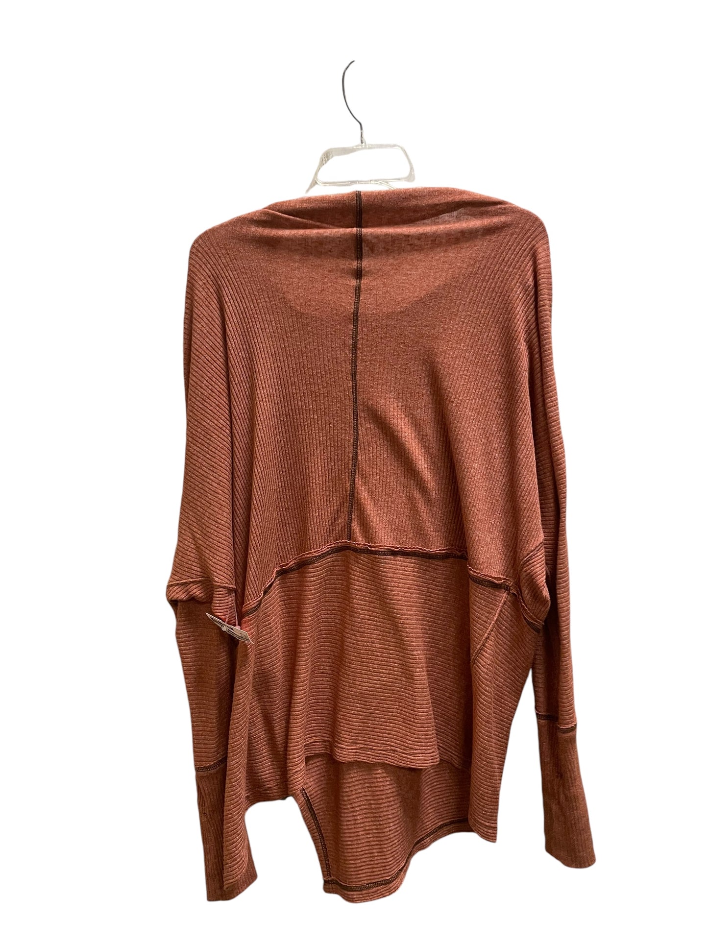 Top Long Sleeve By Free People In Orange, Size: Xs