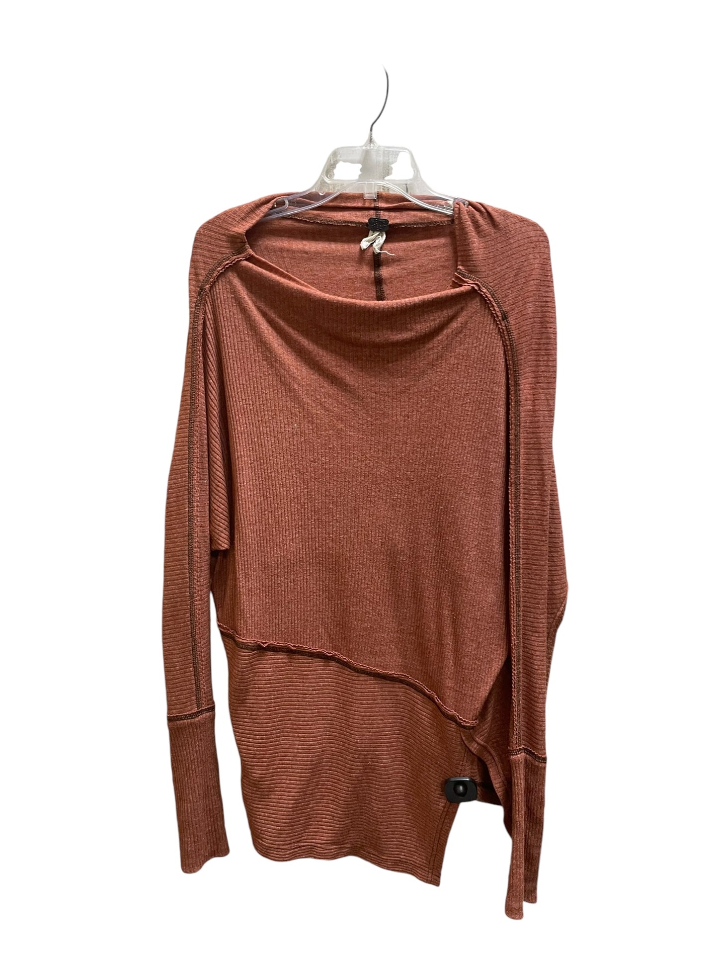 Top Long Sleeve By Free People In Orange, Size: Xs