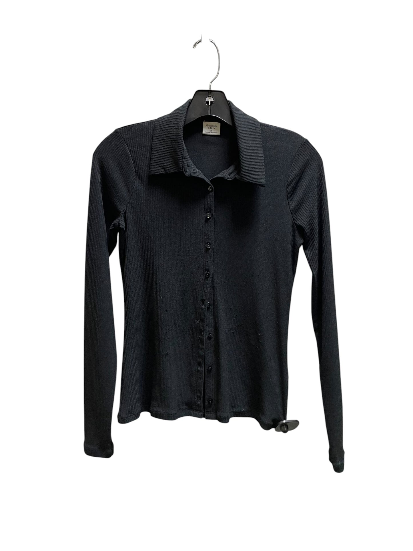 Top Long Sleeve By Abercrombie And Fitch In Black, Size: Xs