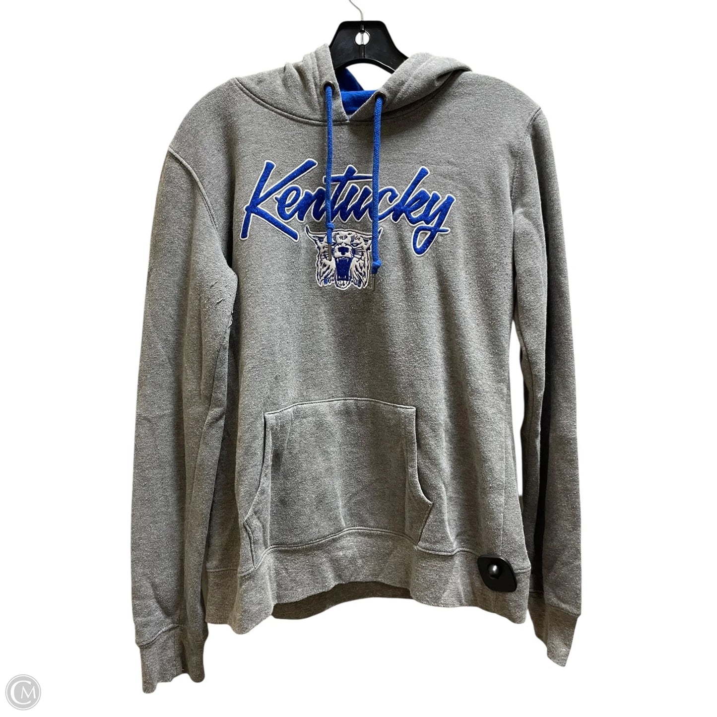 Sweatshirt Hoodie By Clothes Mentor In Grey, Size: M