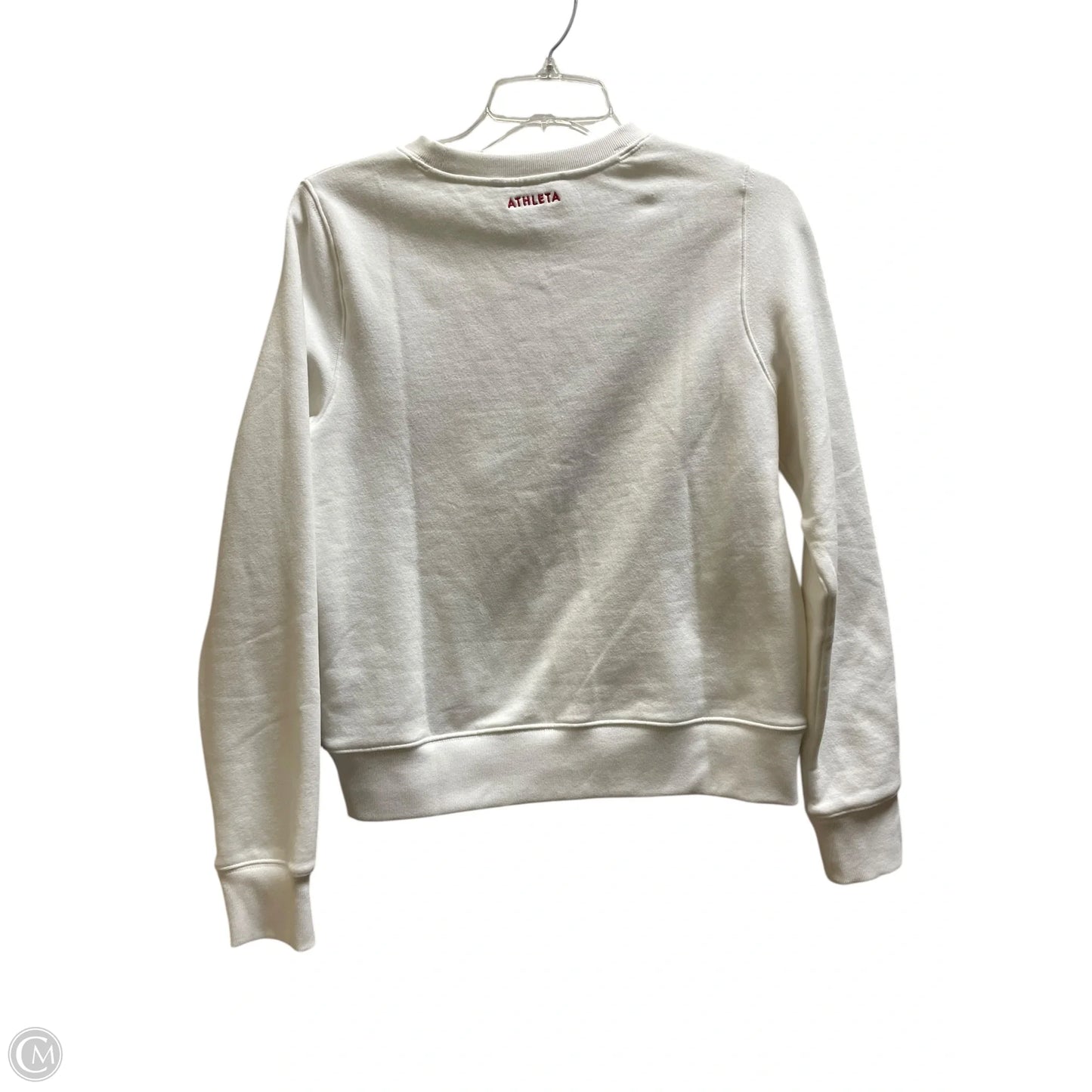 Sweatshirt Crewneck By Athleta In White, Size: Xs