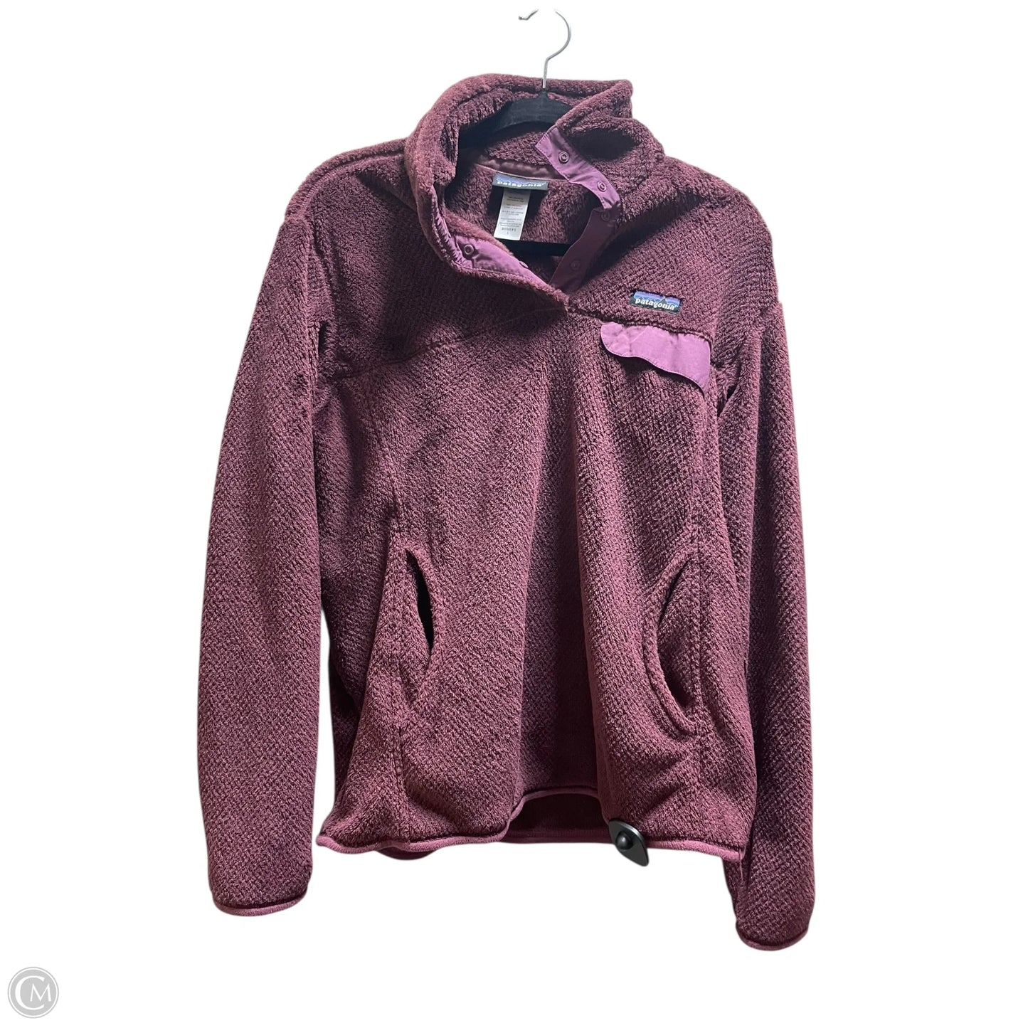Sweatshirt Collar By Patagonia In Purple, Size: L
