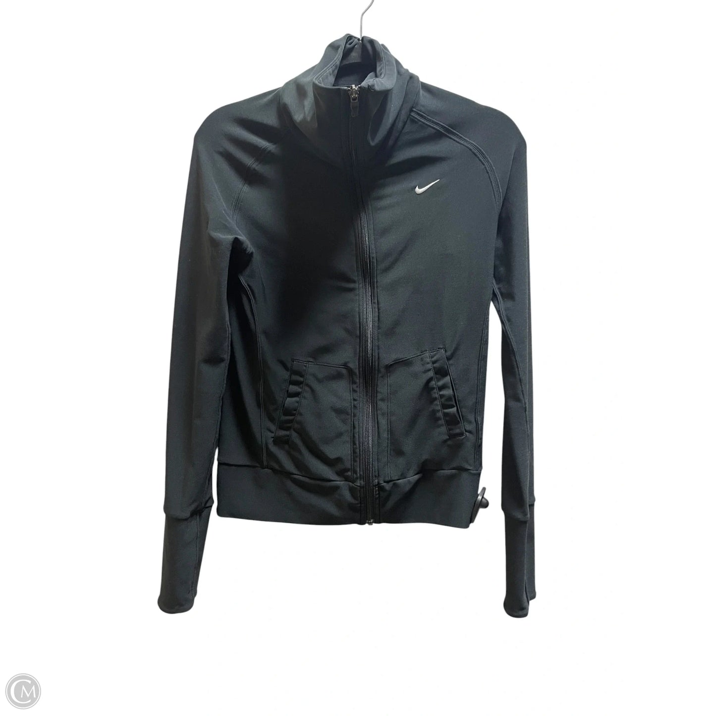 Athletic Jacket By Nike Apparel In Black, Size: Xs