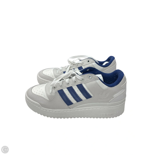 Shoes Sneakers By Adidas In Blue & Grey, Size: 8.5