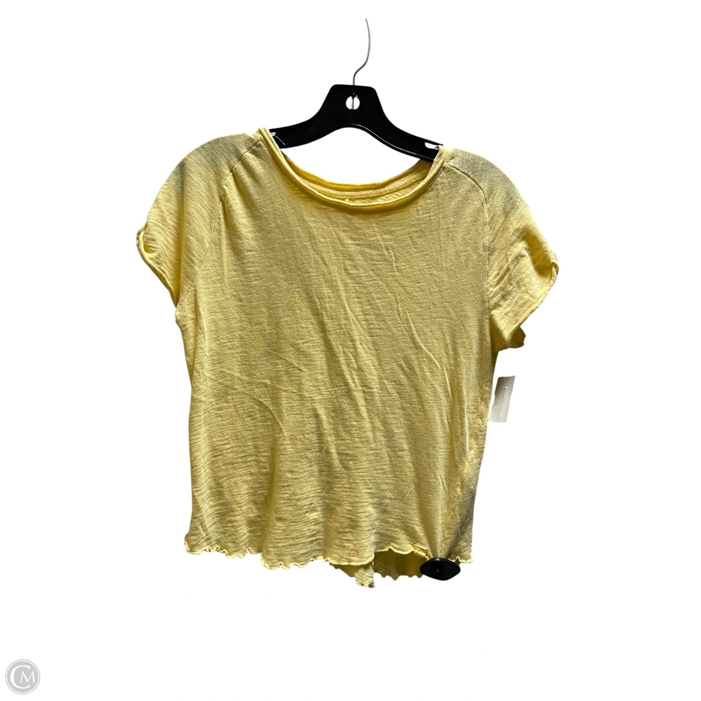 Top Short Sleeve By We The Free In Yellow, Size: L