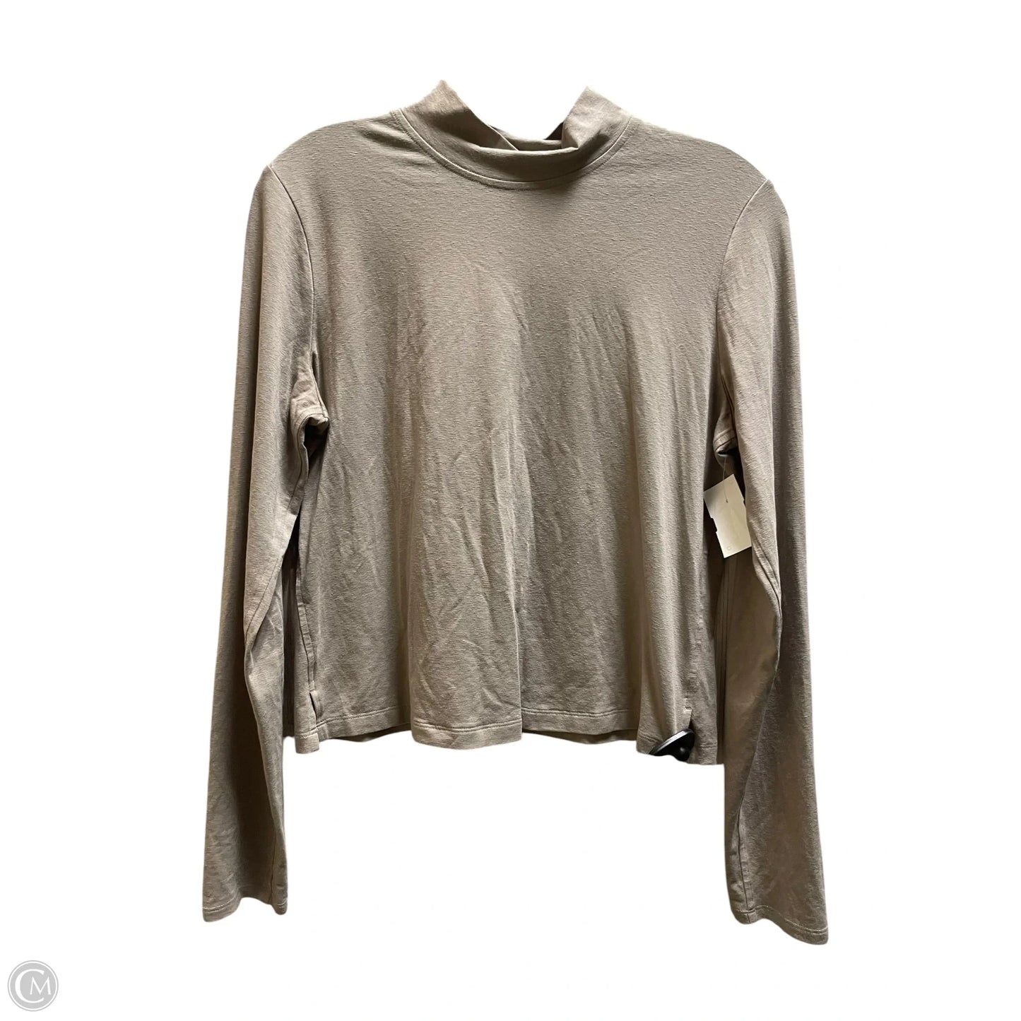 Top Long Sleeve By Lululemon In Tan, Size: 6
