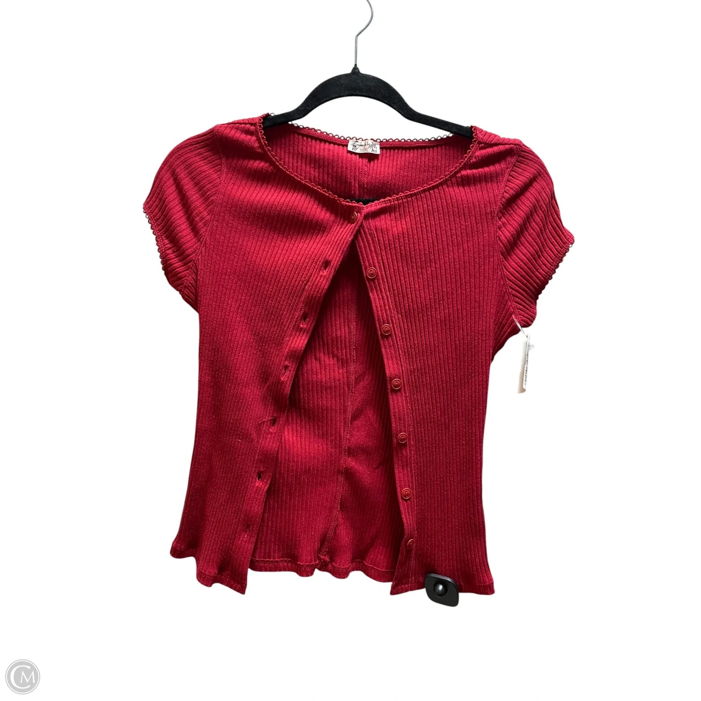 Top Short Sleeve By Free People In Red, Size: S