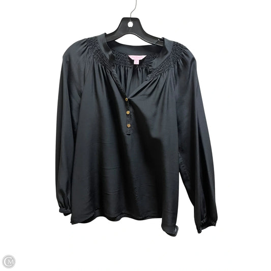 Top Long Sleeve Designer By Lilly Pulitzer In Black, Size: S