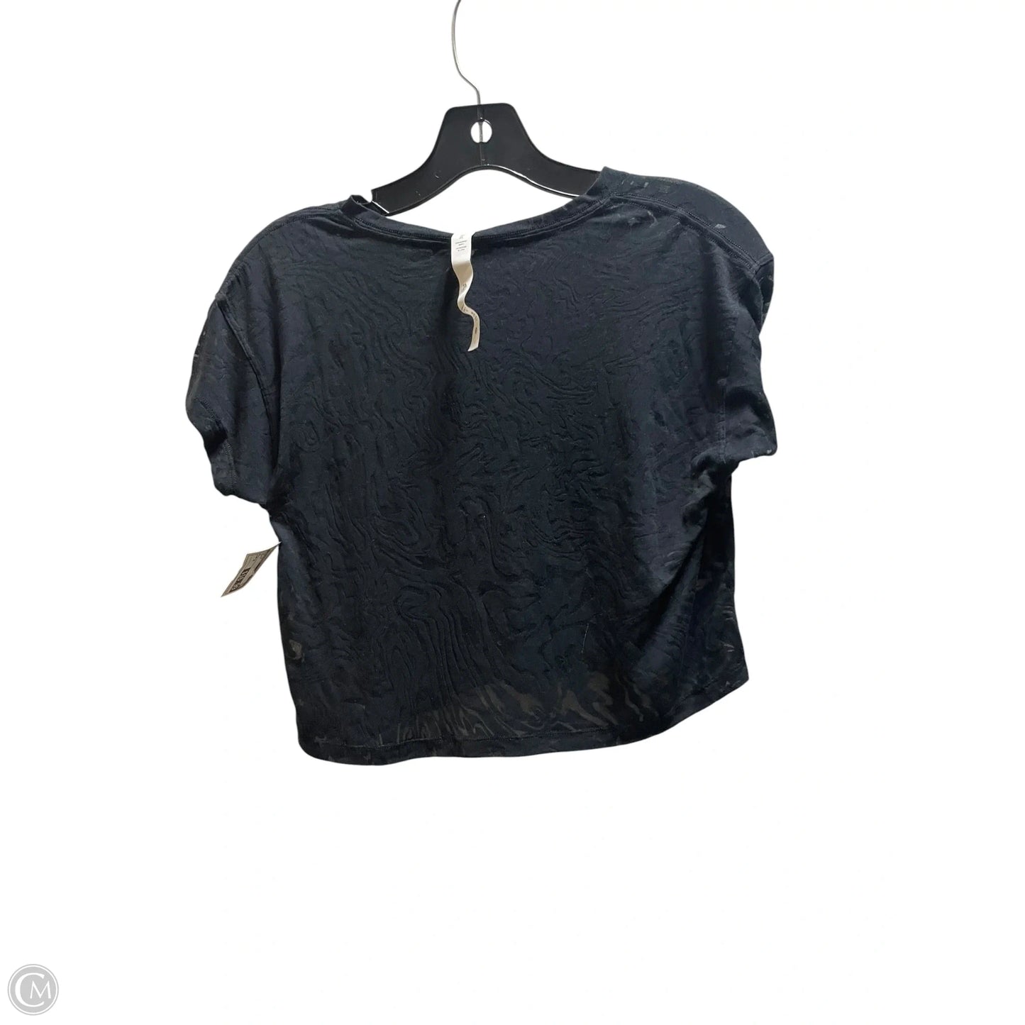 Top Short Sleeve By Lululemon In Black, Size: 2