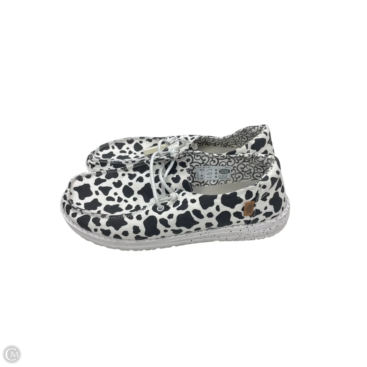 Shoes Flats By Hey Dude In Animal Print, Size: 9