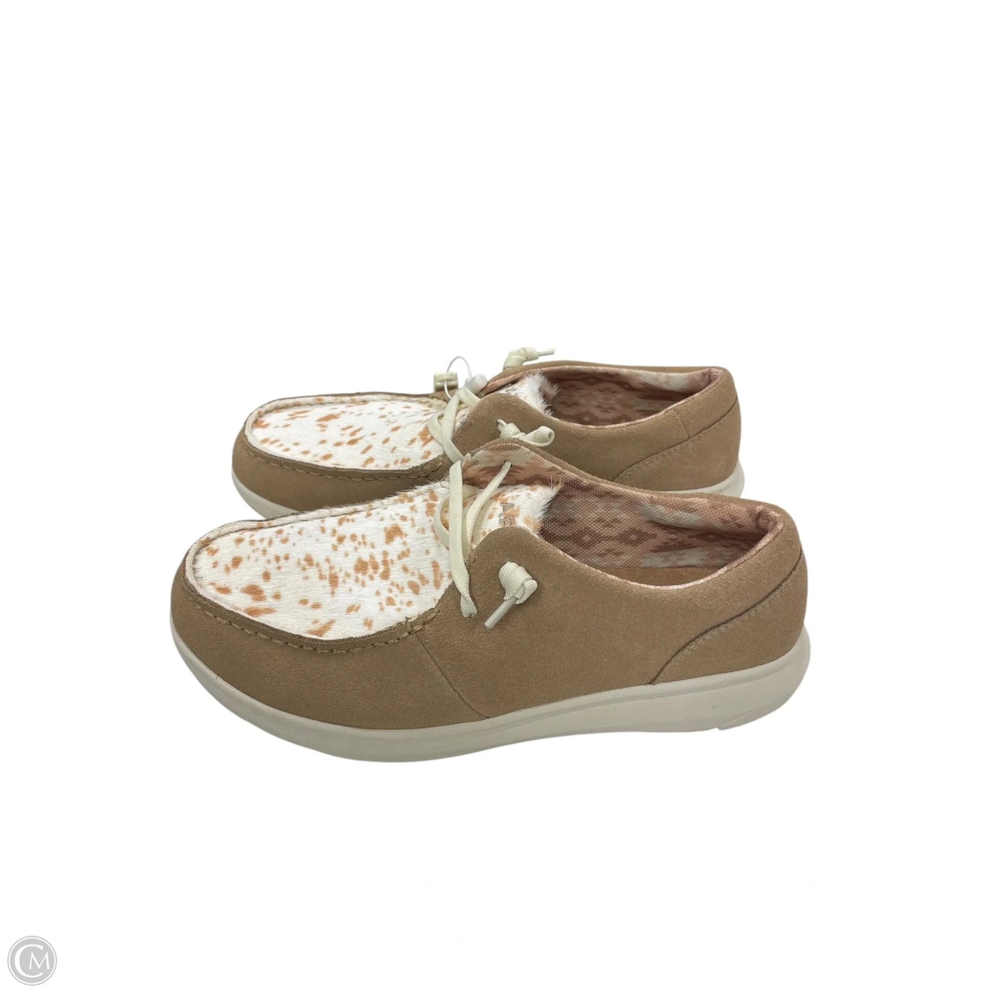 Shoes Flats By Ariat In Brown, Size: 9