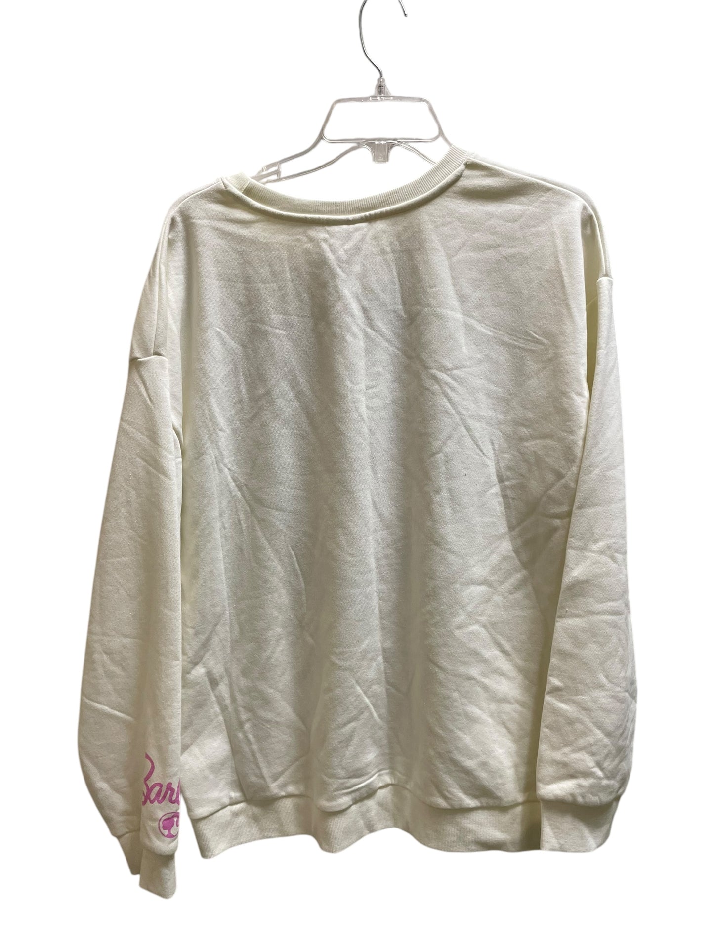 Sweatshirt Collar By Clothes Mentor In Cream, Size: Xl