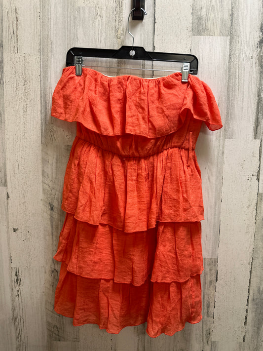 Orange Dress Casual Midi Bcx, Size L