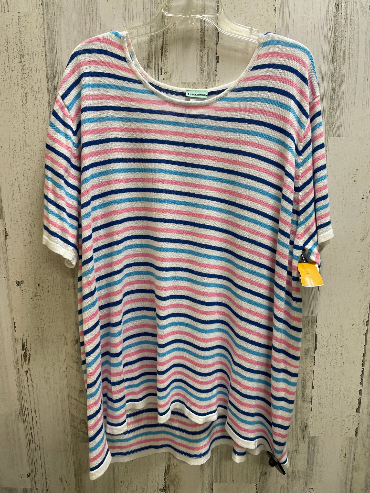 Top Short Sleeve By Clothes Mentor In Striped Pattern, Size: 3x