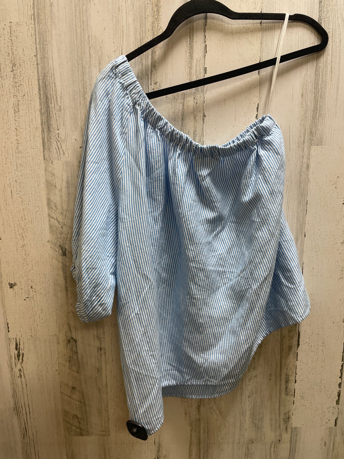 Top Short Sleeve By Loft In Blue, Size: M