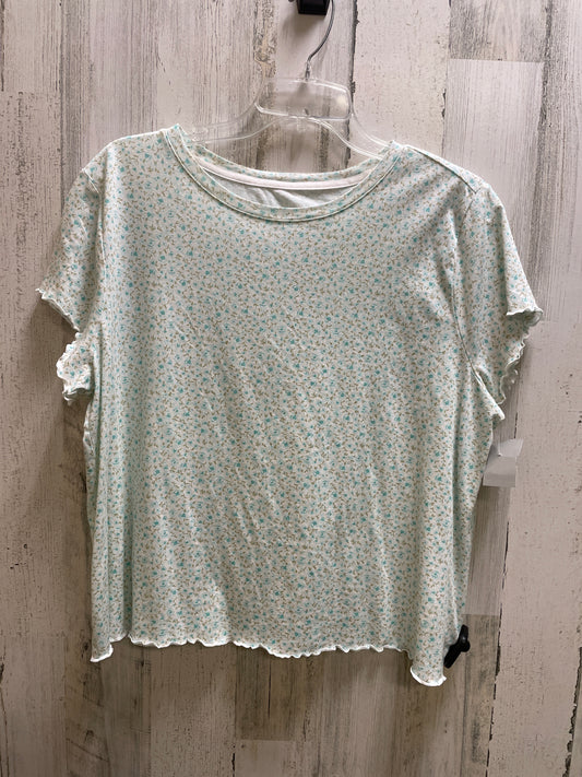 Top Short Sleeve By Clothes Mentor In Blue, Size: 2x